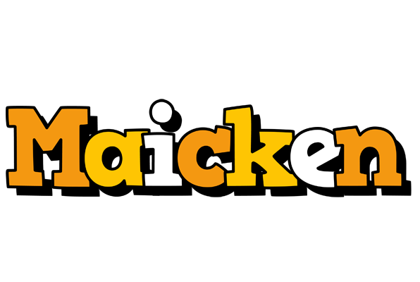 Maicken cartoon logo