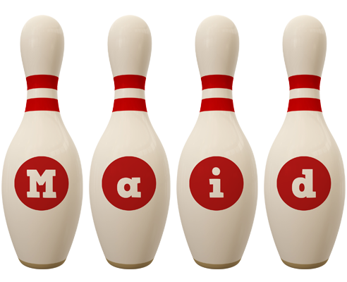 Maid bowling-pin logo