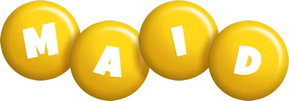 Maid candy-yellow logo