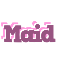 Maid relaxing logo