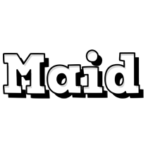 Maid snowing logo