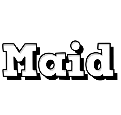 Maid snowing logo