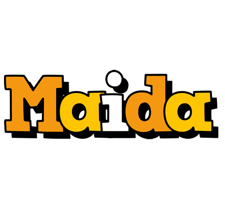 Maida cartoon logo