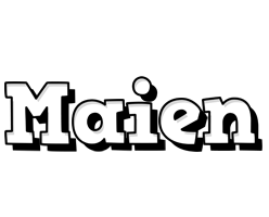 Maien snowing logo