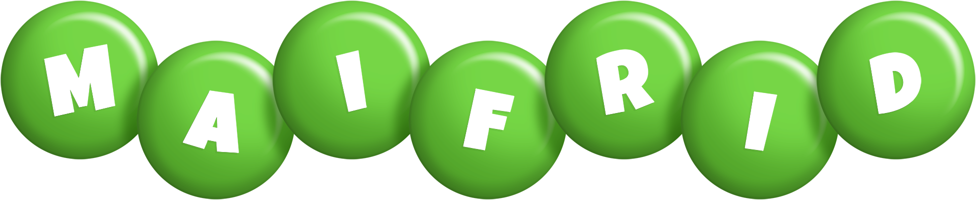 Maifrid candy-green logo