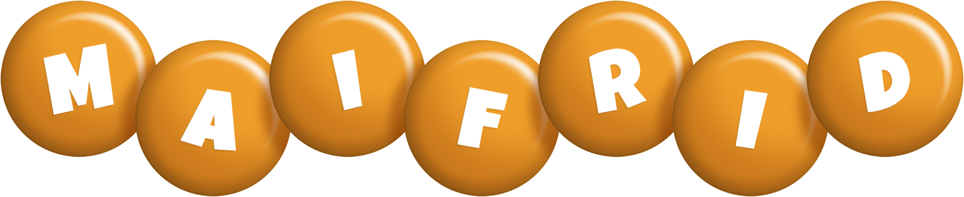 Maifrid candy-orange logo