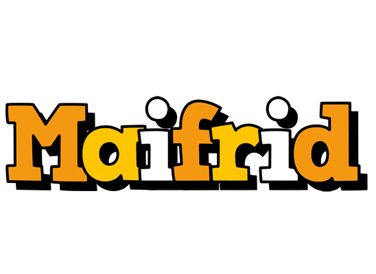 Maifrid cartoon logo
