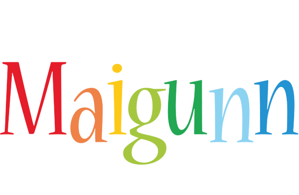 Maigunn birthday logo