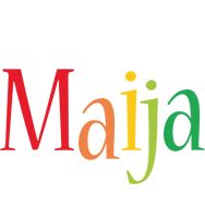 Maija birthday logo