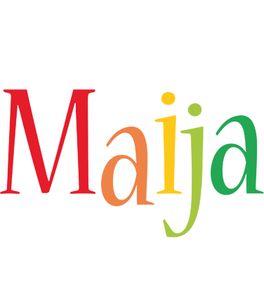 Maija birthday logo