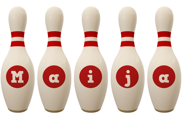 Maija bowling-pin logo