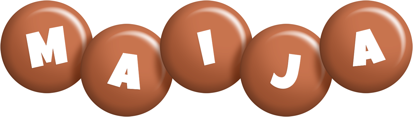 Maija candy-brown logo