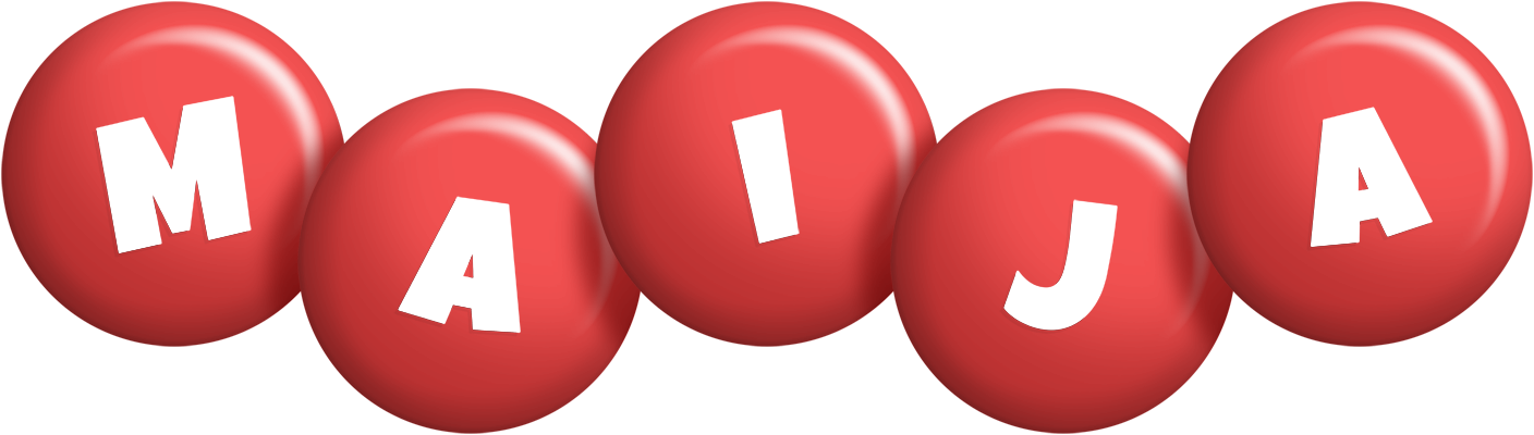 Maija candy-red logo