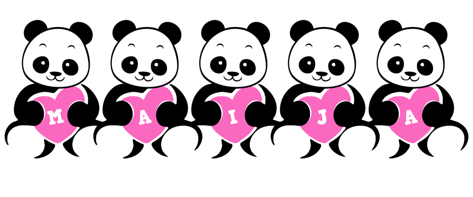 Maija love-panda logo