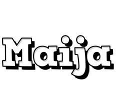 Maija snowing logo