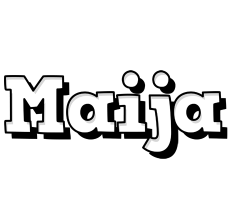 Maija snowing logo