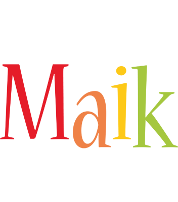 Maik birthday logo
