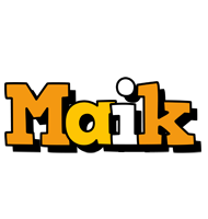 Maik cartoon logo