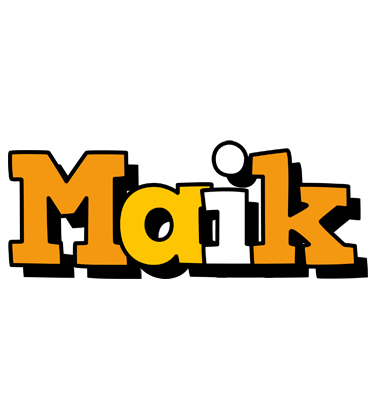 Maik cartoon logo