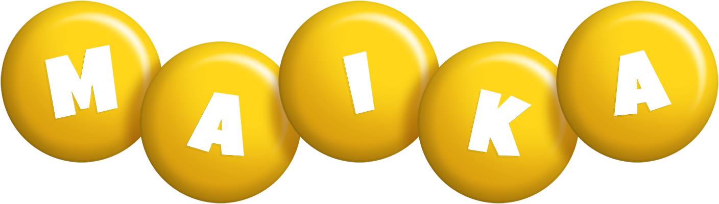 Maika candy-yellow logo