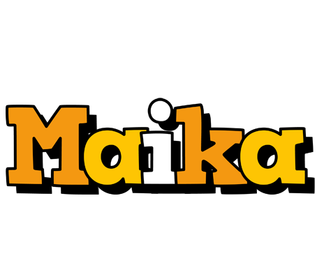 Maika cartoon logo