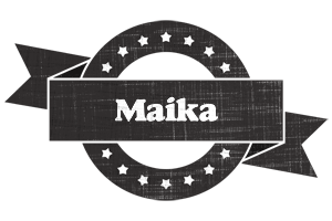 Maika grunge logo