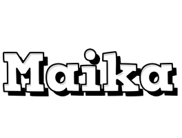 Maika snowing logo