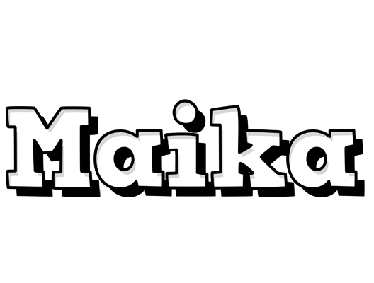 Maika snowing logo
