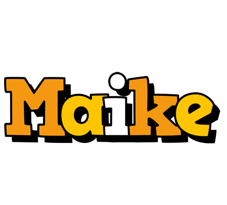 Maike cartoon logo