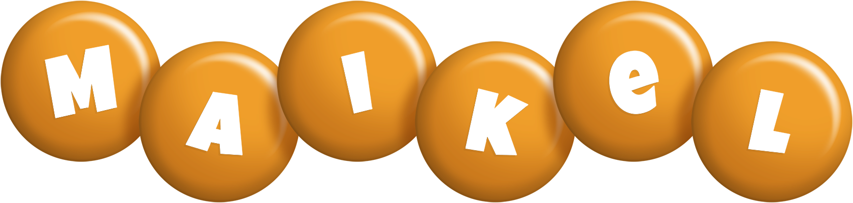 Maikel candy-orange logo