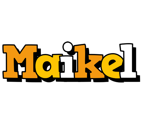 Maikel cartoon logo