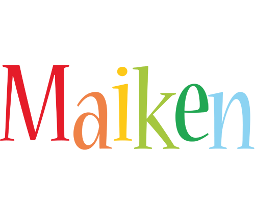 Maiken birthday logo