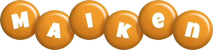 Maiken candy-orange logo