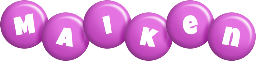 Maiken candy-purple logo