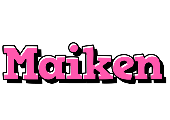 Maiken girlish logo