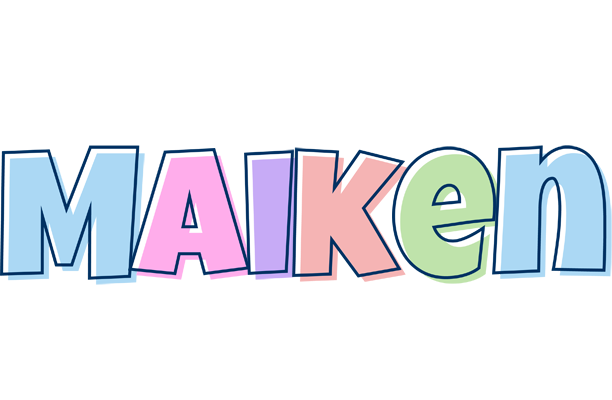 Maiken pastel logo