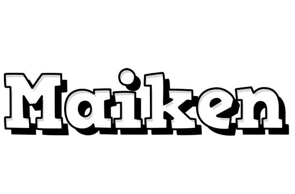 Maiken snowing logo