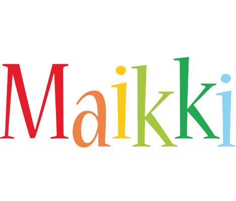 Maikki birthday logo