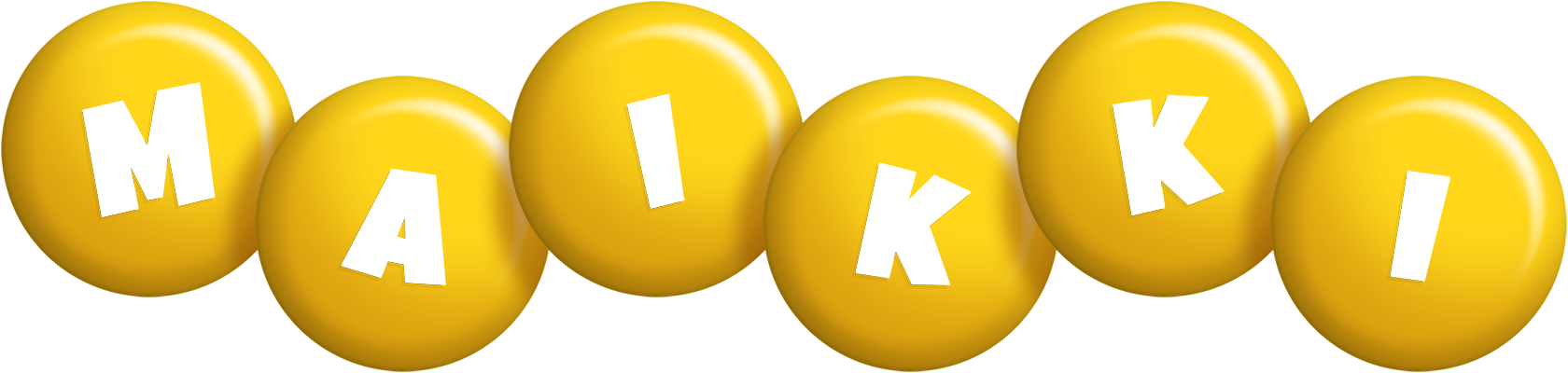 Maikki candy-yellow logo