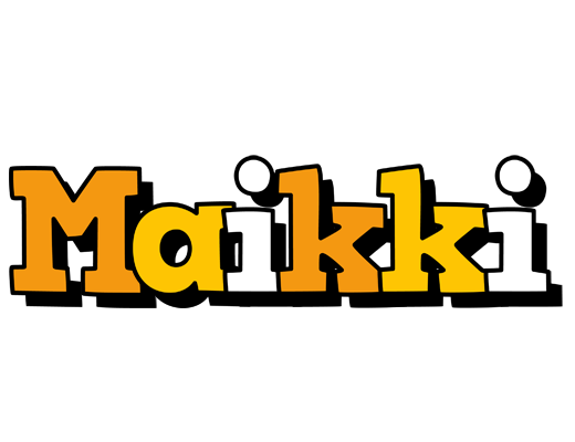 Maikki cartoon logo