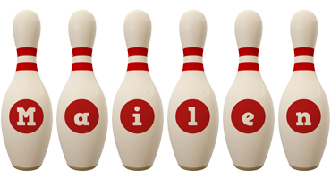 Mailen bowling-pin logo