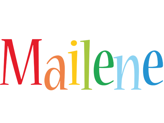 Mailene birthday logo