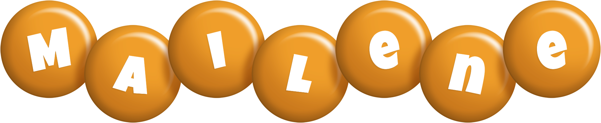 Mailene candy-orange logo