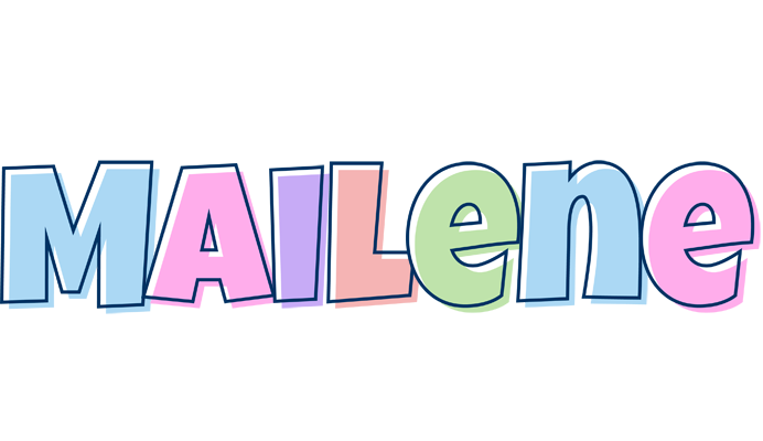 Mailene pastel logo