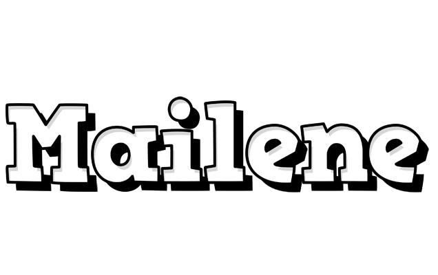 Mailene snowing logo