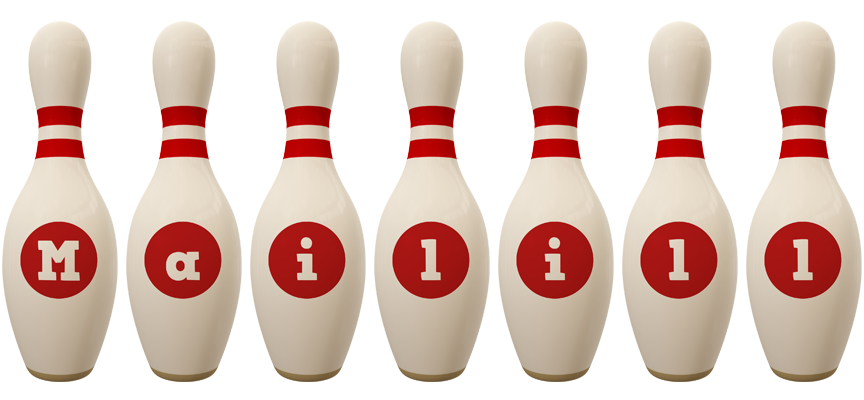 Mailill bowling-pin logo