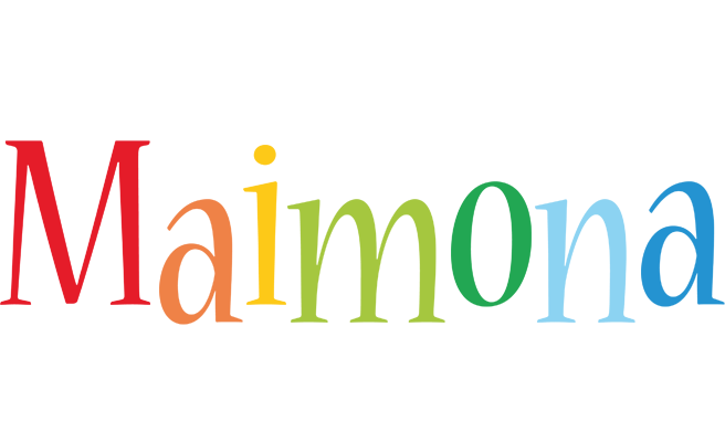 Maimona birthday logo