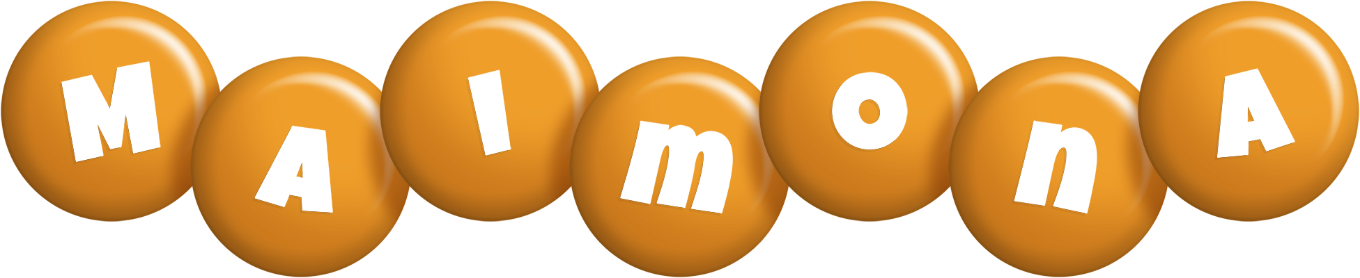 Maimona candy-orange logo