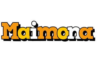 Maimona cartoon logo