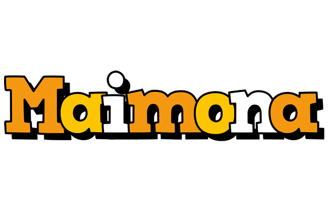 Maimona cartoon logo